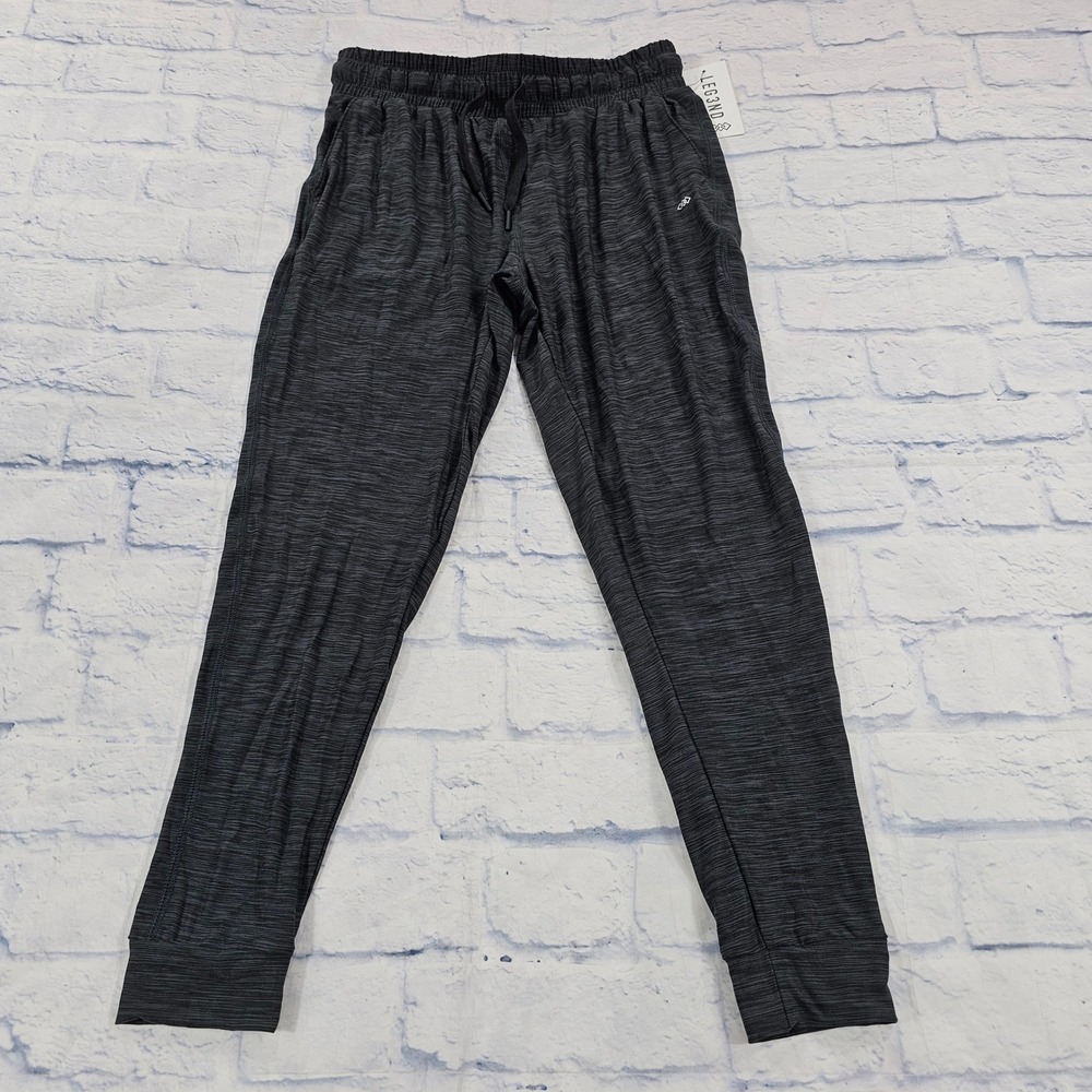LEG3ND Jogger Pants Womens Medium Charcoal Space Dye Soft Touch Athleisure